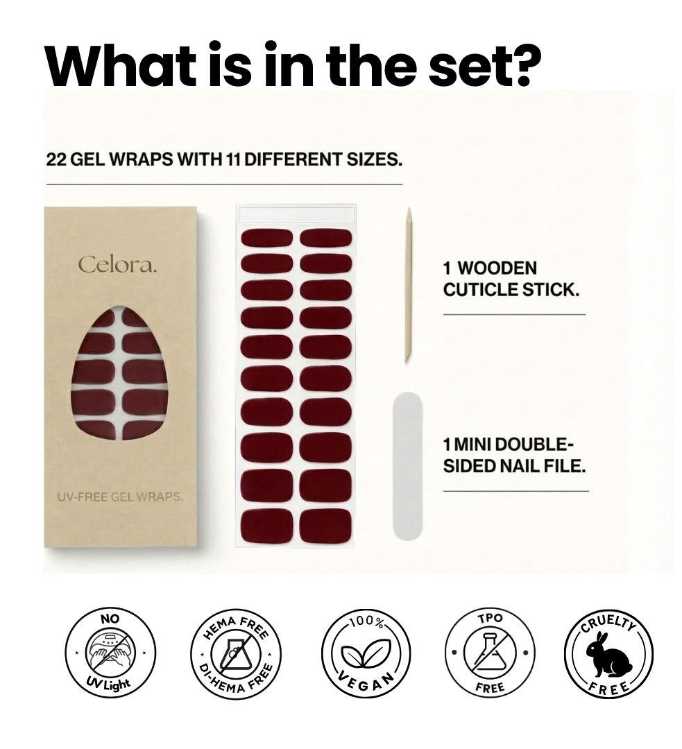 UV-Free Salon Gel Nail Wraps