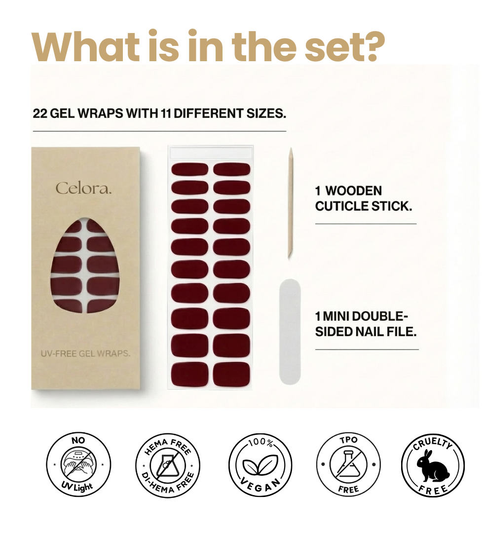 Gel Nail Wrap Set