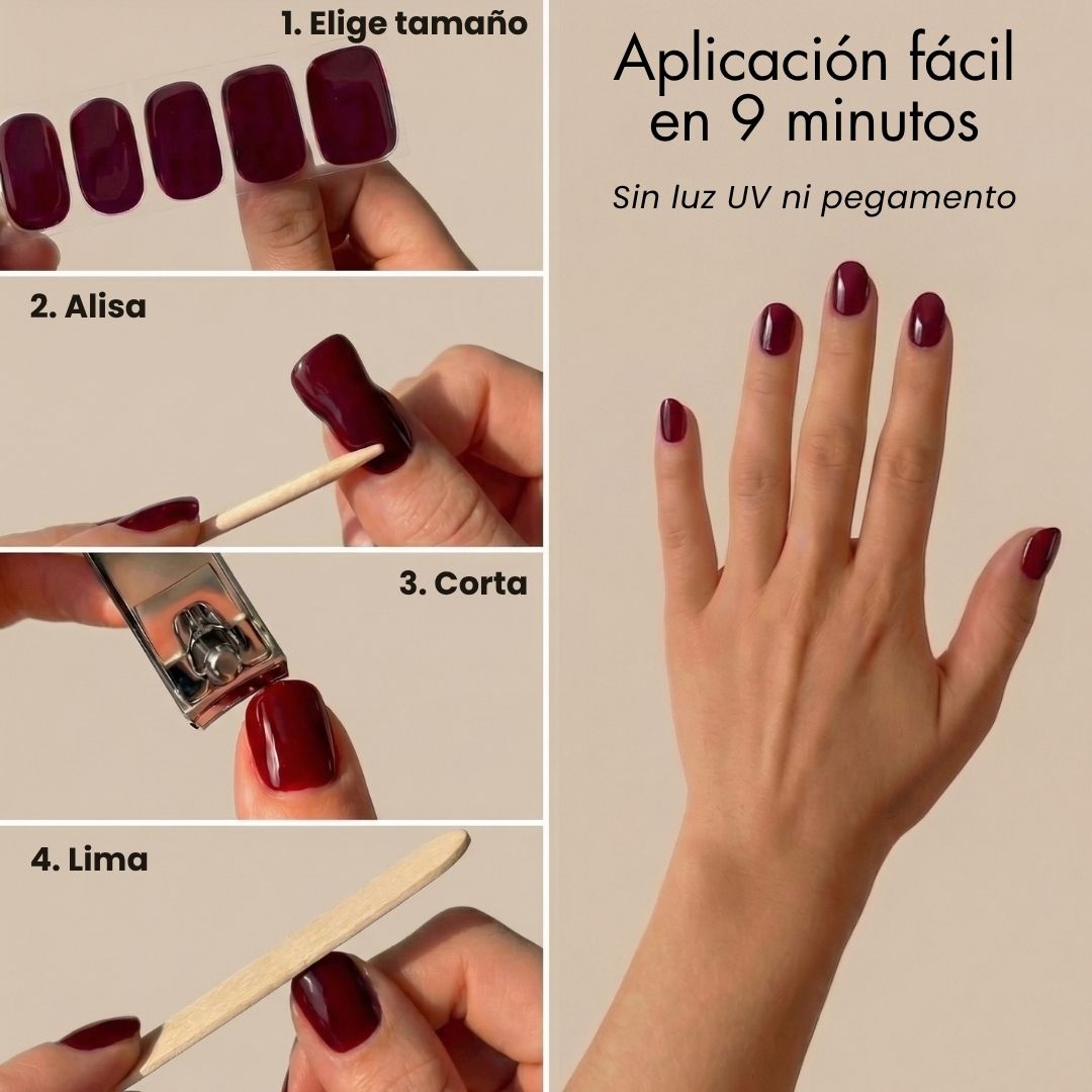 UV-Free Gel Nail Wrap Set