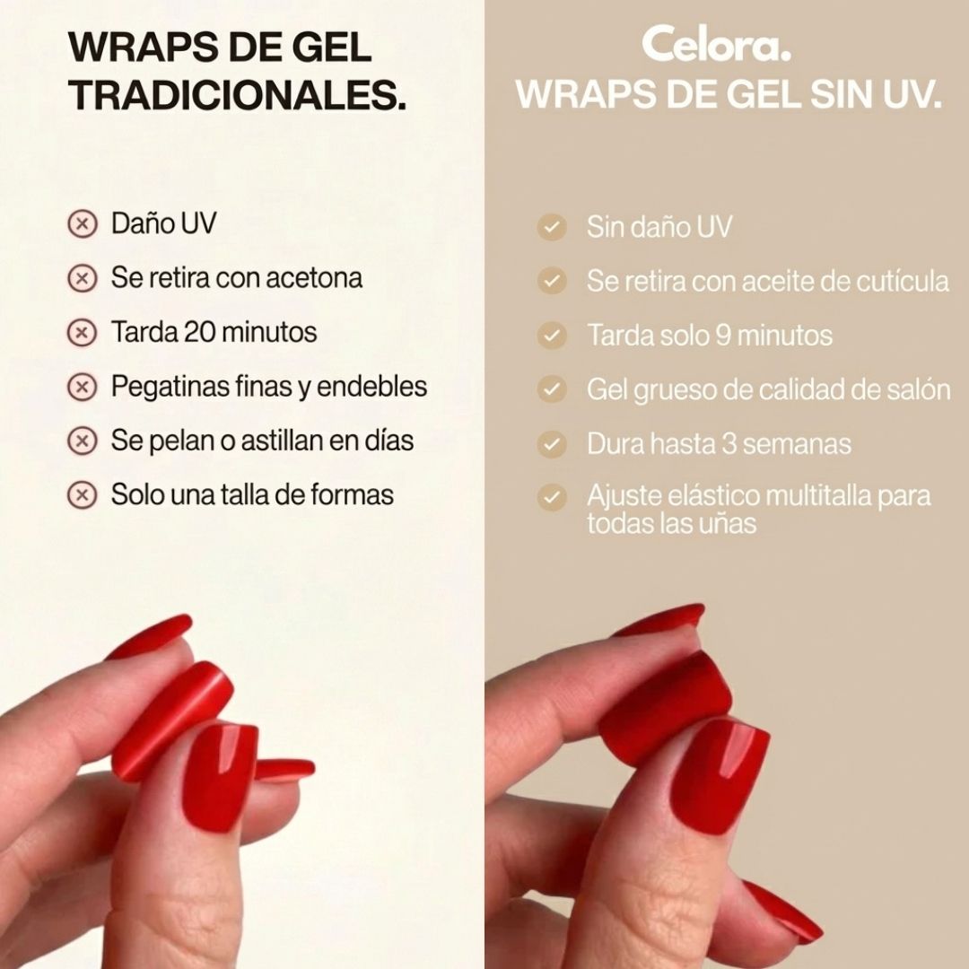 UV-Free Gel Nail Wrap Set