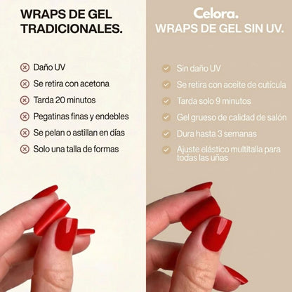 UV-Free Gel Nail Wrap Set